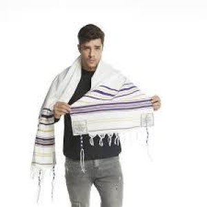 Tallit %100 Yün İbadet Şalı