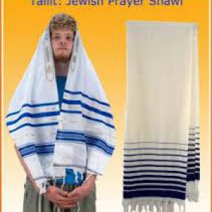 Tallit %100 Yün İbadet Şalı